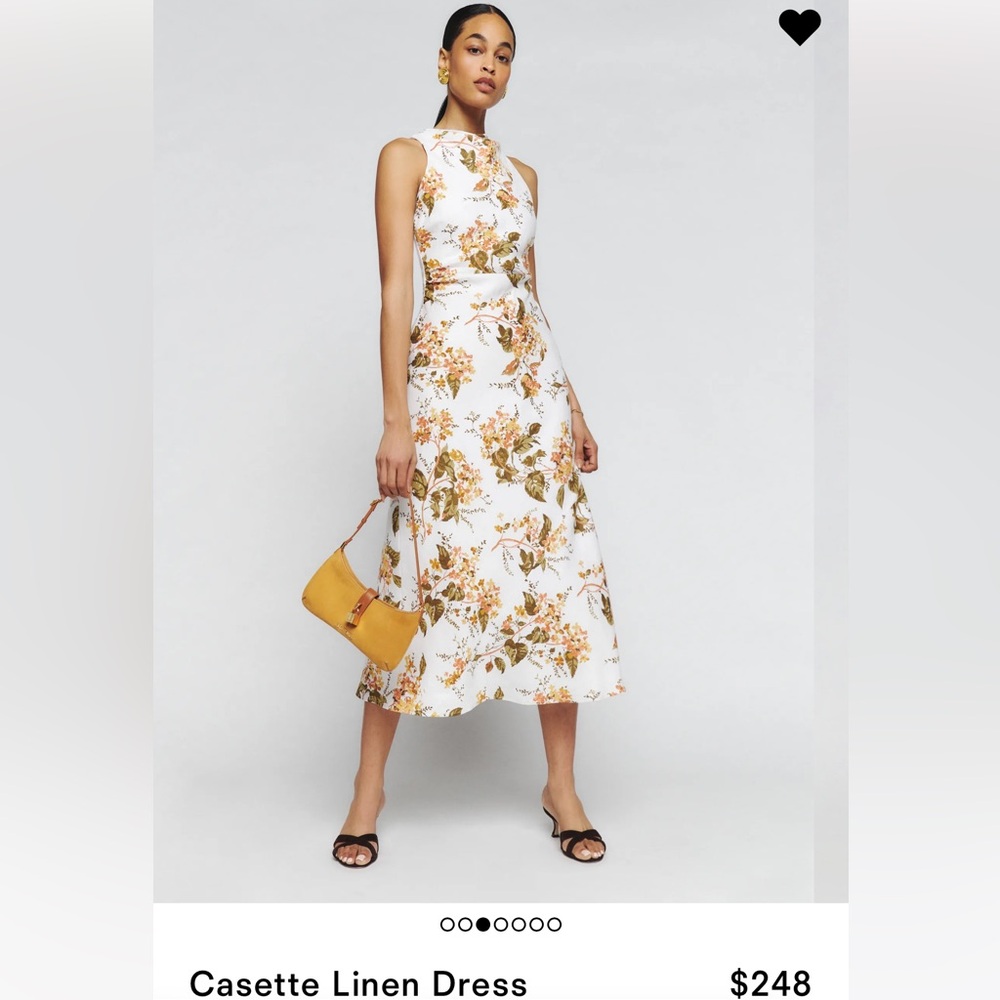 Reformation Cassette Linen Dress